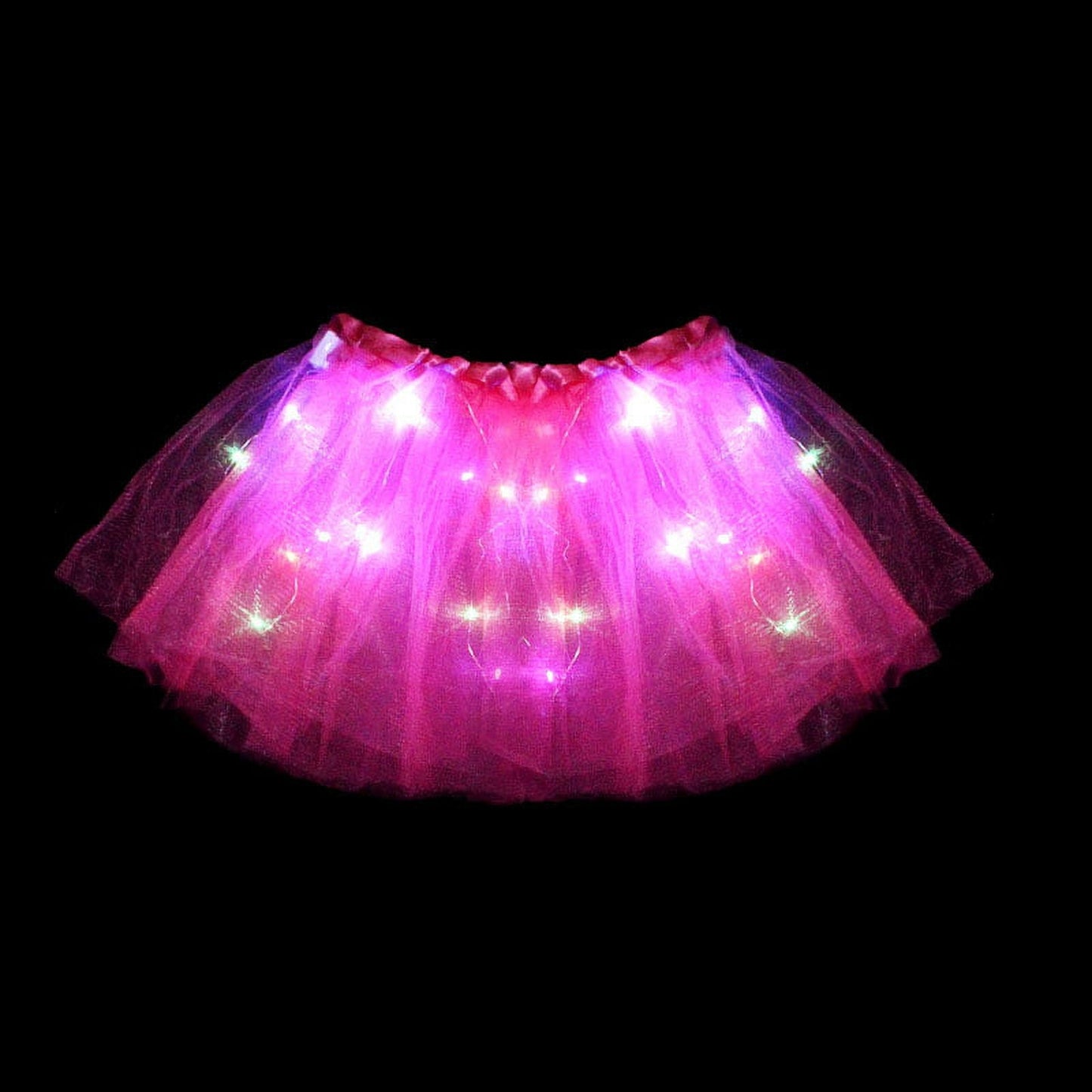 LED Children Costume Props Halloween Christmas gifts Fairy Princess Kids Costume Sets Butterfly Wings Wand Headband Tutu Skirt New Year Gifts Rose Red with Light