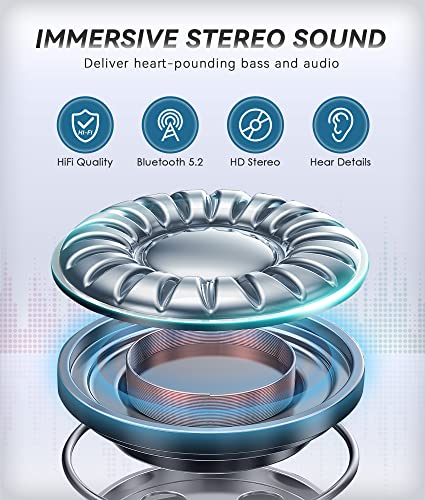 Sleep Headphones  Bluetooth 5.2 Headband Headphones Wireless Earbuds Earphones with HD Stereo Speakers for Running Workout Jogging Yoga Gift