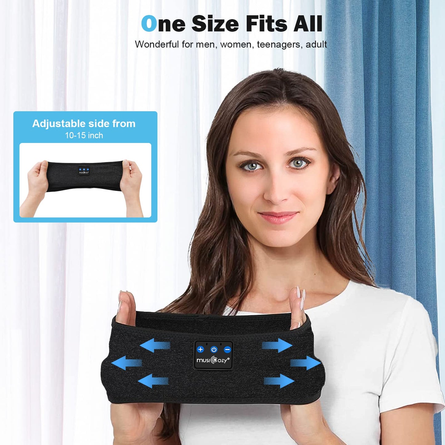 Sleep Headphones Bluetooth Headband  Wireless Headband Headphones Sleeping Earbuds