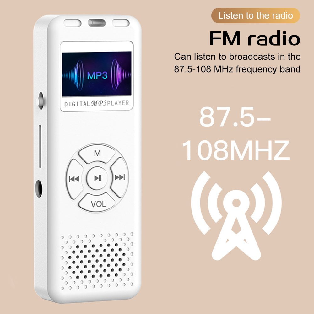 MUSICOZY 64GB MP3 Player Portable Music Player with Built-in Speaker Hi-Fi Lossless Sound Music MP3 Player for Voice Recorder FM Radio E-Book AB Repeat mode with Earphones for Kids Running Walking