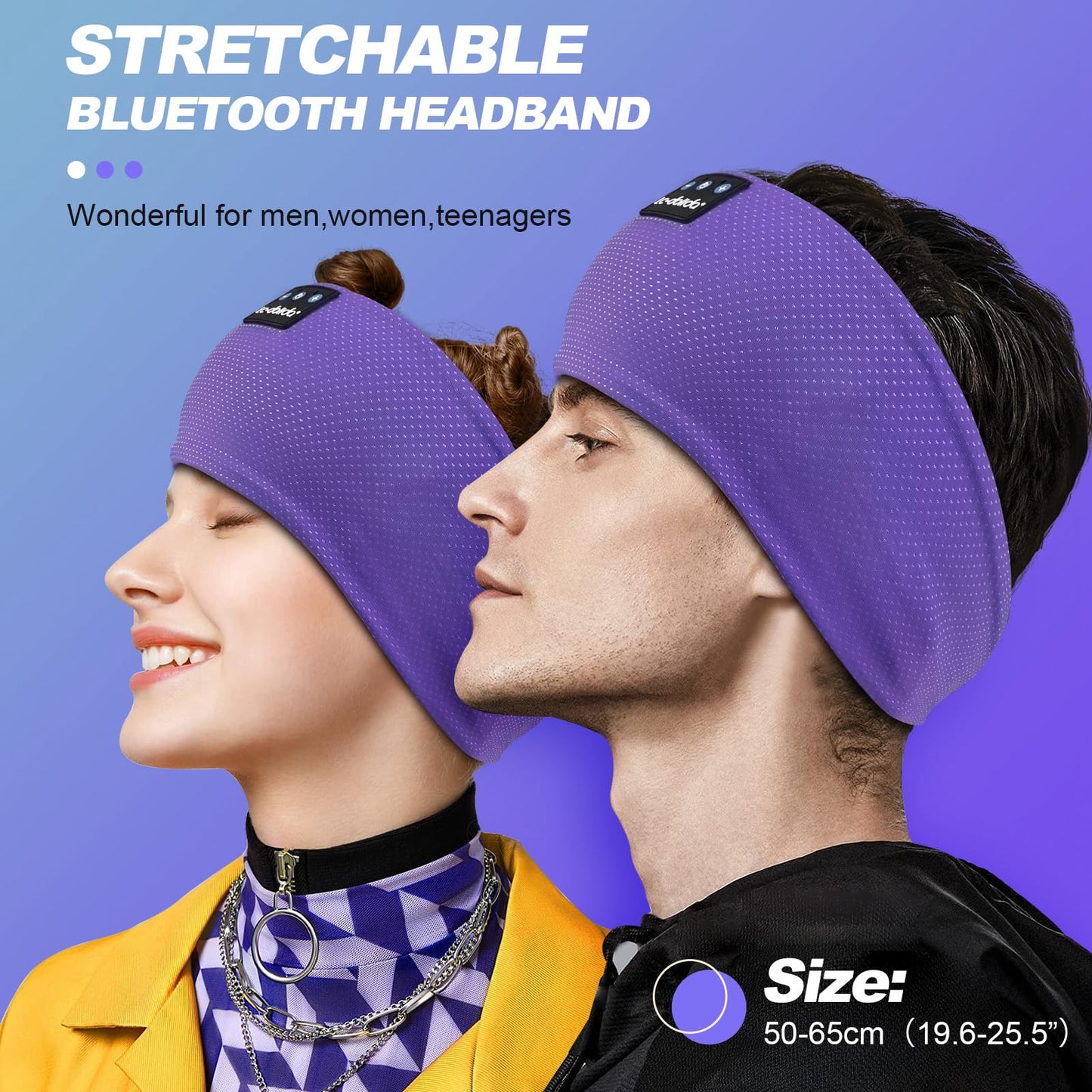 LC-dolida Sleep Headphones Bluetooth 5.4  Headband Headphones Earphones Wireless  Sleep Mask for Sleeping  Sports  Gifts  Workout  Jogging  Yoga Insomnia  Air Travel  Meditation