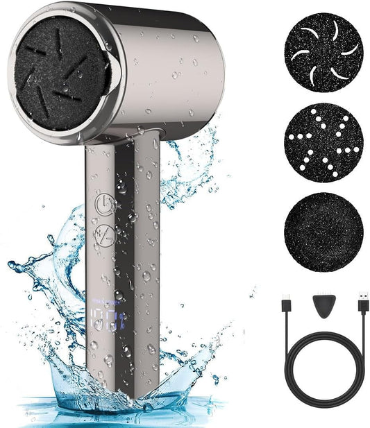 Electric Foot Callus Remover (with Dander Vacuum) Rechargeable Electric Callus Remover For Feet Electric Pedicure Electric Foot File Kit Professional Feet Care Tool For Dead Hard Cracked Dry Skin