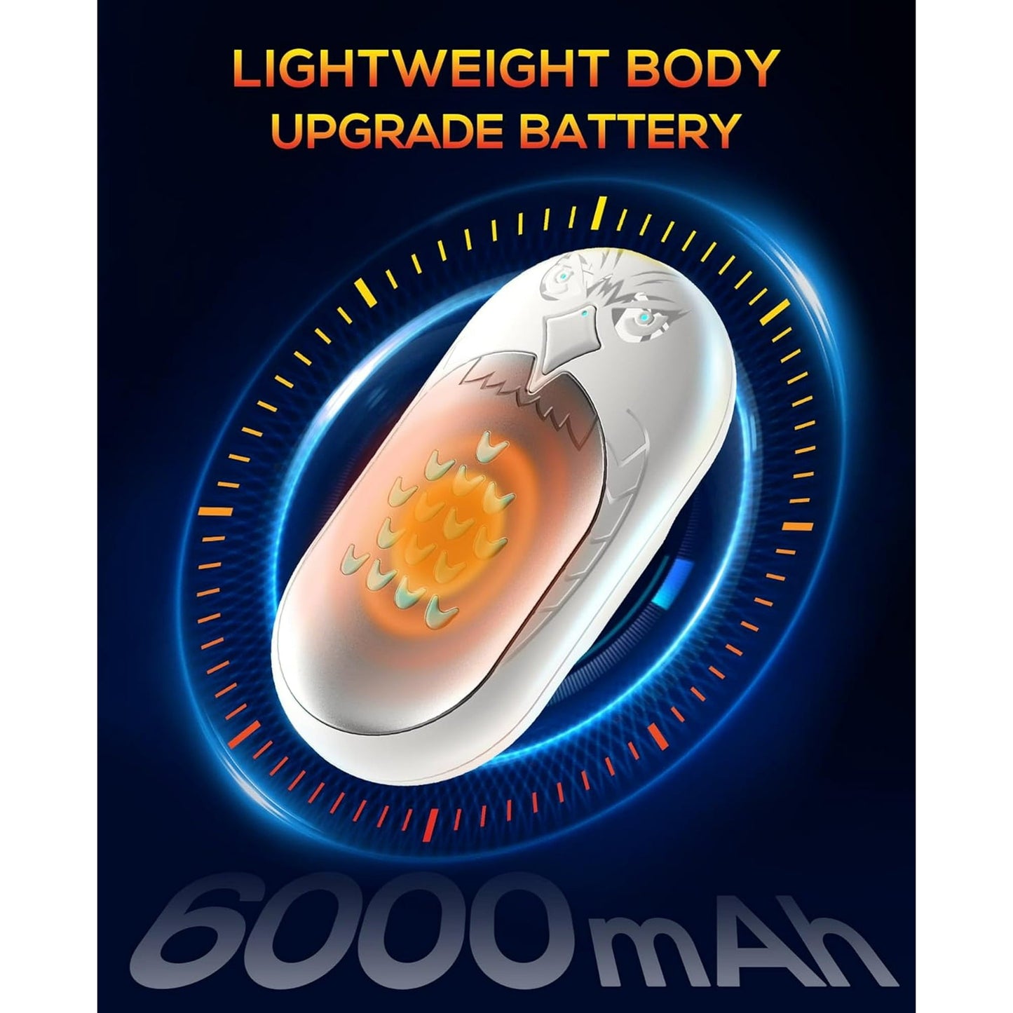 Rechargeable Hand Warmers  2 PC 6000mAh Electric Portable Heater  20 Hrs Long Heating Hot Pockets Hand Heater Warmer  Hunting Gear  Christmas Gifts for Women  Men  Raynauds  Camping  Golf  Outdoors