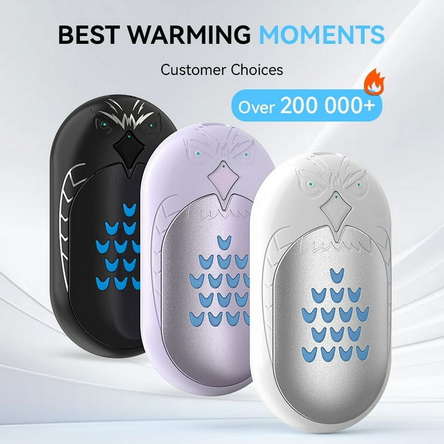 Rechargeable Hand Warmers  2 PC 6000mAh Electric Portable Heater  20 Hrs Long Heating Hot Pockets Hand Heater Warmer  Hunting Gear  Christmas Gifts for Women  Men  Raynauds  Camping  Golf  Outdoors