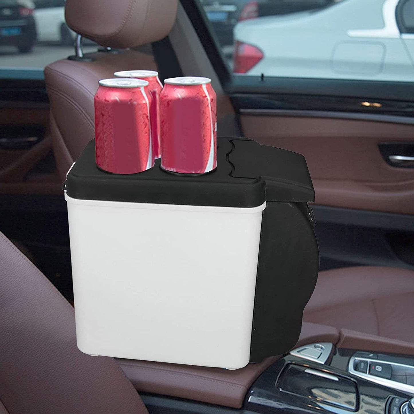 2 in 1 Car Refrigerator Mini 12V 6L Car Refrigerator with Cooler and Warmer Low Noise Cosmetic Food Fridge Fast Cooling Multifunctional Portable Freezer for Car RV Truck  Boat Van Travel Outdoor