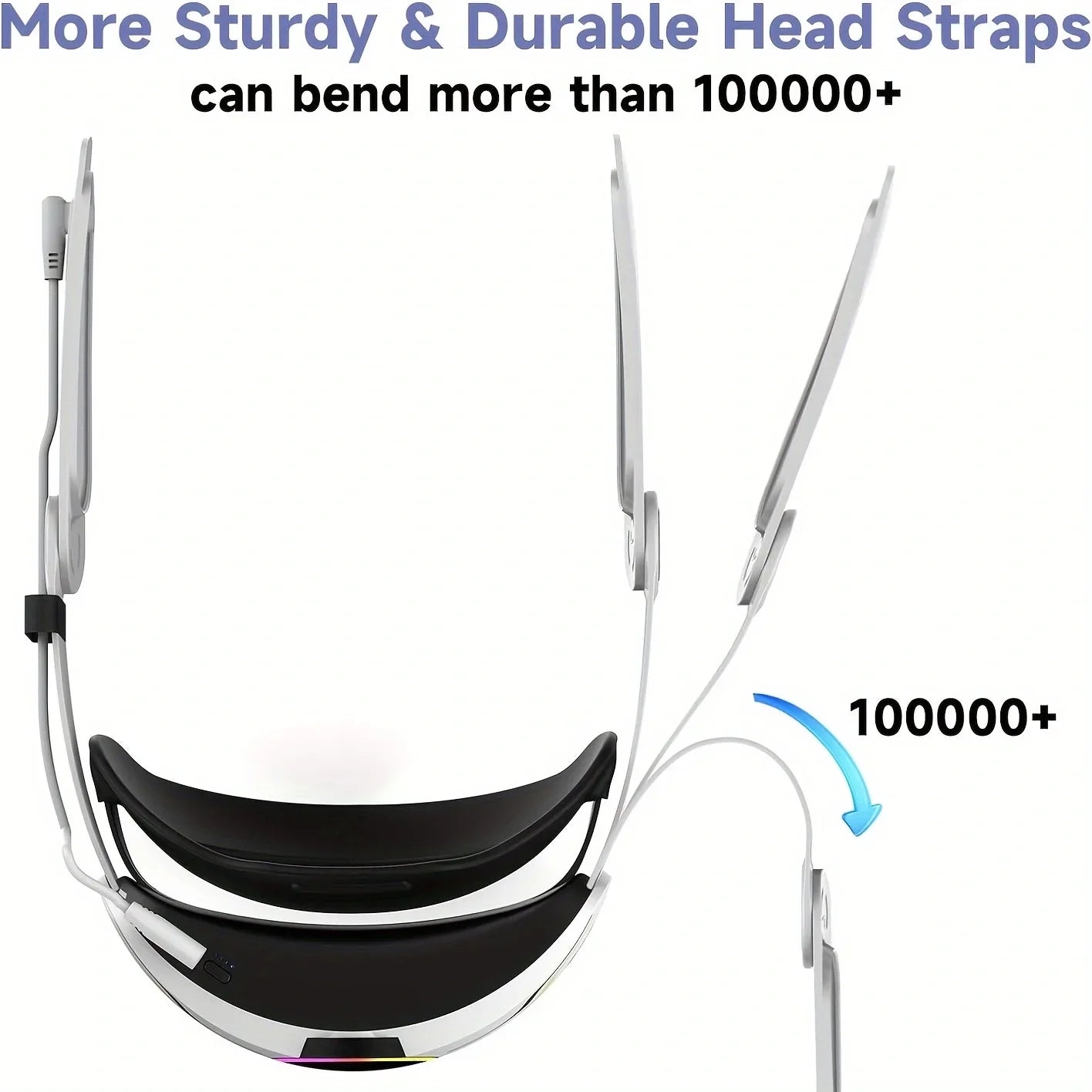Battery Head Strap for Meta Quest 3/3S  10000mAh Charging Elite Strap Replacement for Enhanced Comfort and Play Time  Adjustable Elite Strap VR Accessories for Meta/Oculus Quest 3S