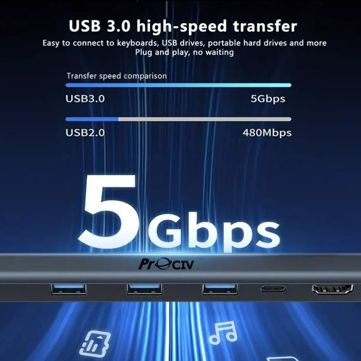 USB C Laptop Docking Station Stand  10 In 1 Folding Tilt Stand Triple Display USB C   4K  PD 100W  USB 3.0  TF  SD  Audio  RJ45 for MacBook & Windows