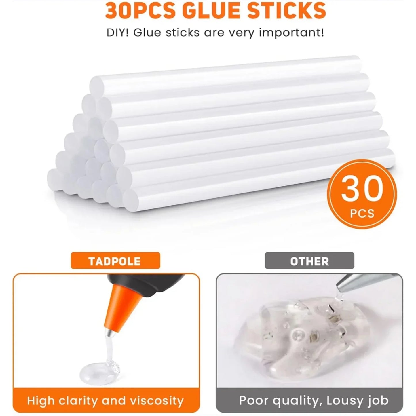 Cordless Hot Glue Gun  Fast Preheating Hot Glue Gun Kit with 30pcs Glue Sticks and Stand  USB Rechargeable Hot Melt Glue Gun Tools for Crafts  Arts  DIY and Festival Decorations Black