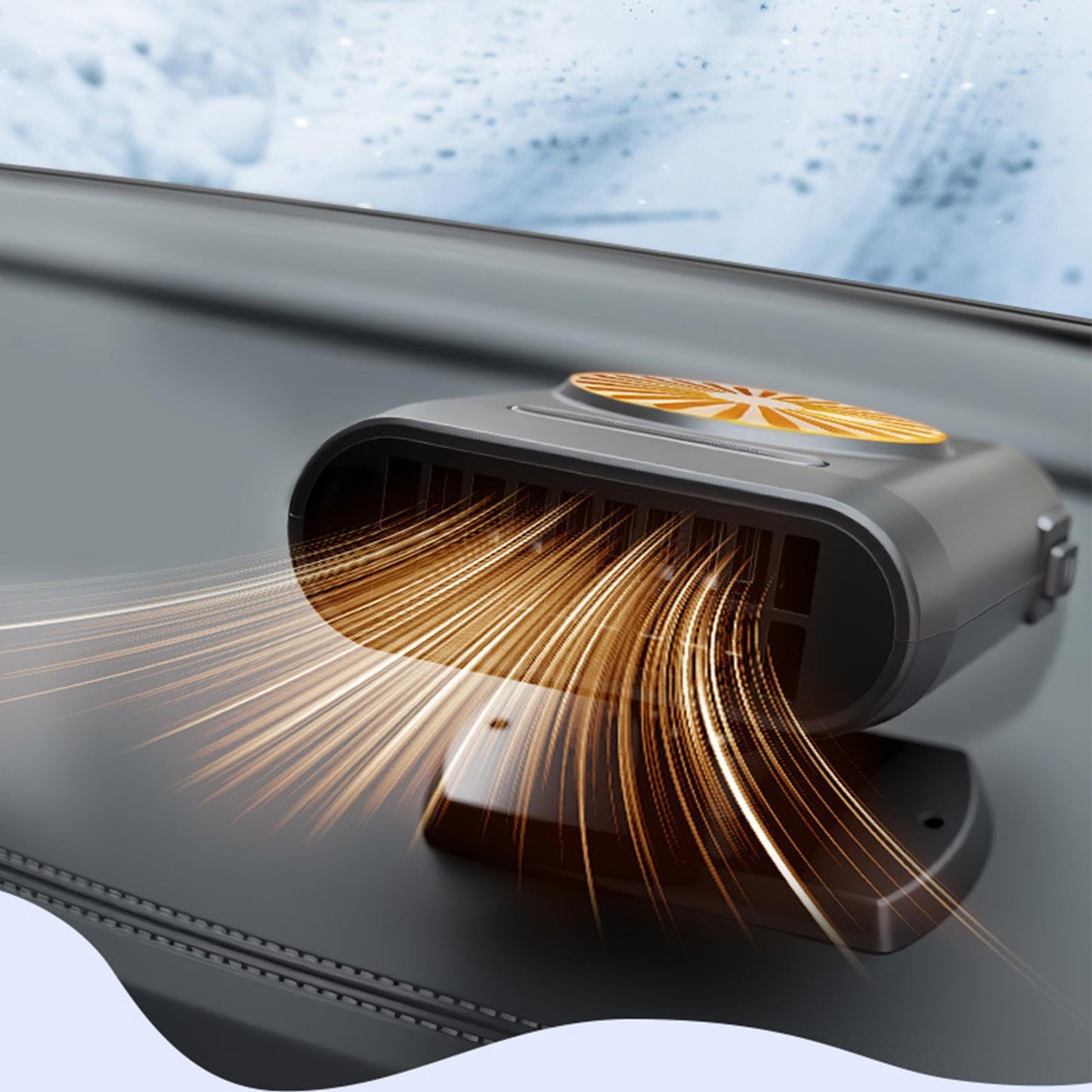 Portable Car Heater with Cooling Function Car Fan Heater 200W 12V Windshield Defroster Vehicle Demister Fast 2 in 1 Heating Cooling Dryer Auto 360 Rotate Heater Fan Car Heater Fan Plug-in Anti-Fog