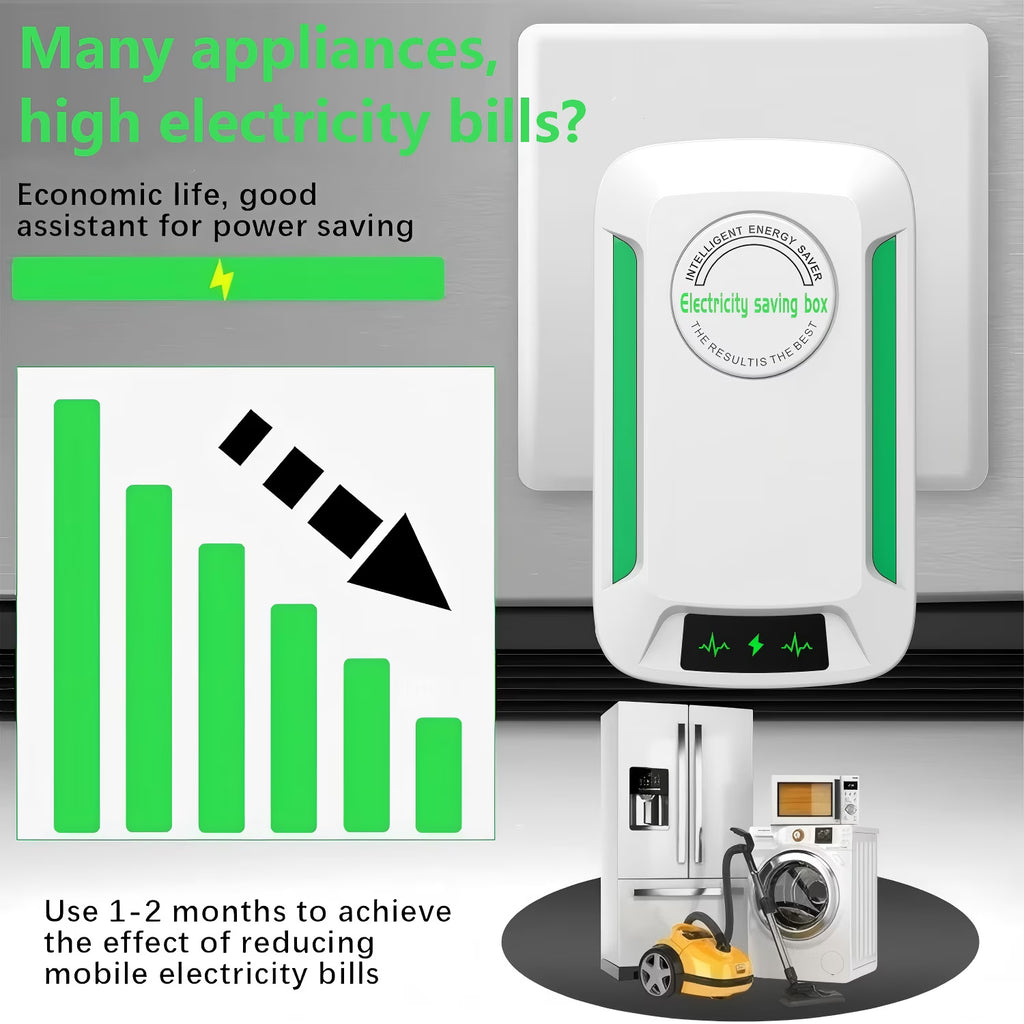 Electricity Saving Box, Smart Plug in Energy Saving Device for Household Stable Voltage, Energy Saver Plug to Reduce Electricity Bill for Home & Office, US Plug 90V-250V 60KW, 4Pack