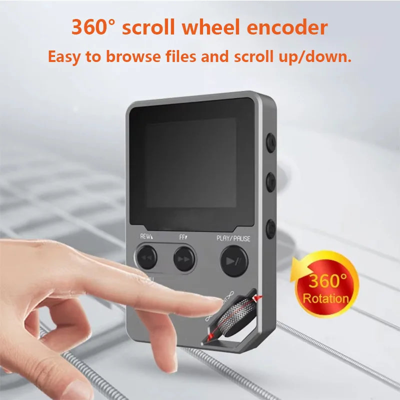 72GB Lossless MP3 Player MP4 Music Player Full Body Zinc Alloy Professional Level Music Player with BT 5.0 Earphones Photo/Video Play/FM Radio/Voice Recorder/E-Book Reader HiFi Sound Ideal for Sport