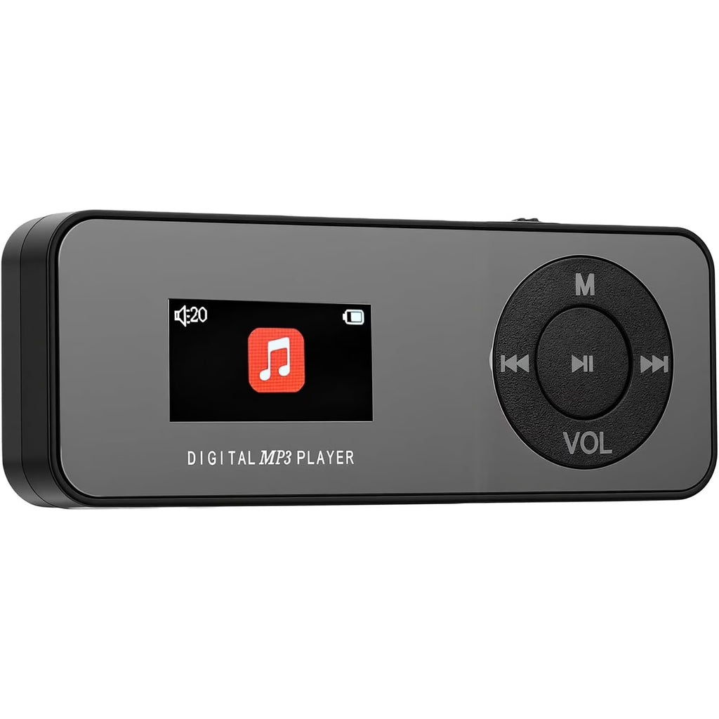 MUSICOZY Portable MP3 Player,Bluetooth 64GB MP3 Player with HD Speaker & Earphone, Mini HiFi Music Player,Built in Voice Recorder, FM Radio,eBook Reader Audio Players, Up to 128GB for Students Sports