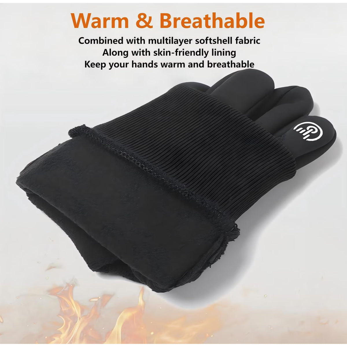 Heated Gloves for Men Women, Winter Electric USB Heated Gloves Mitten Hand Warmer Touchscreen Gloves Waterproof Touch Thermal Insulated Heated Gloves for Working Skiing Hiking Cycling