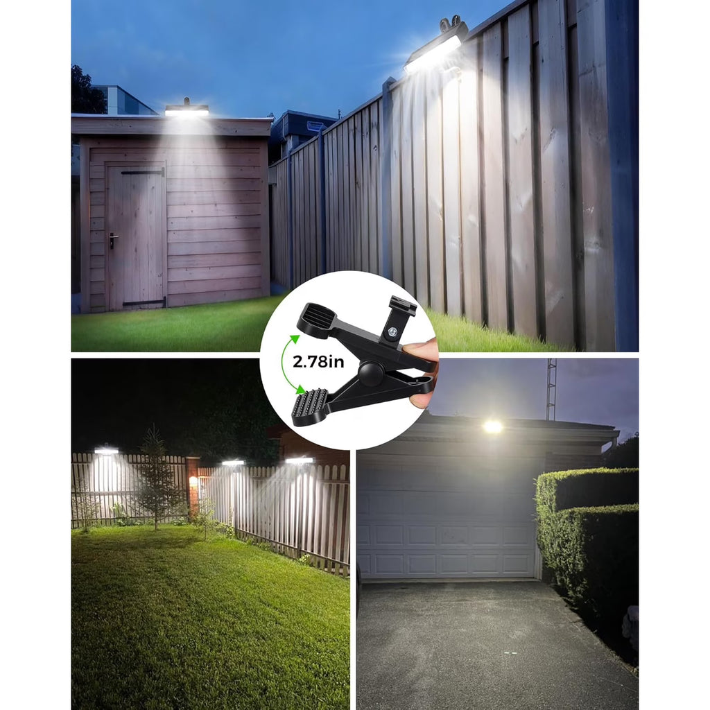 Clip on Solar Lights Waterproof,50LED Solar Motion Light Outdoor,Portable 500LM Bright Motion Lights for Outside,6000K Security Solar Light for Chain