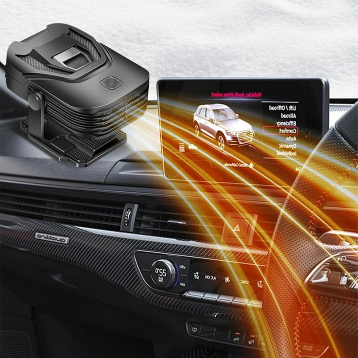 Portable Car Heater Cooling Fan Air Cooler,12V 150W Car Electric Cooler/Heater/Defroster,Car Fast Heating Defogger and Defroster with 360 Degree Rotating,Window Defroster Defogger for RV SUV