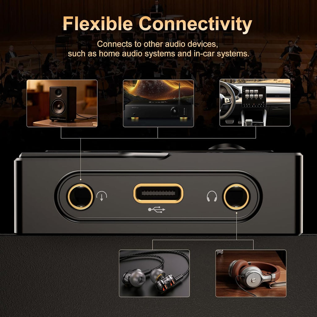 MUSICOZY HiFi MP3 Players, 64GB Lossless High-Resolution Digital Audio Music Player, Portable Audio Player, DSD DAC FLAC Player,192Khz/24bit, Audio Player for Music Enthusiast, Support up to 256GB
