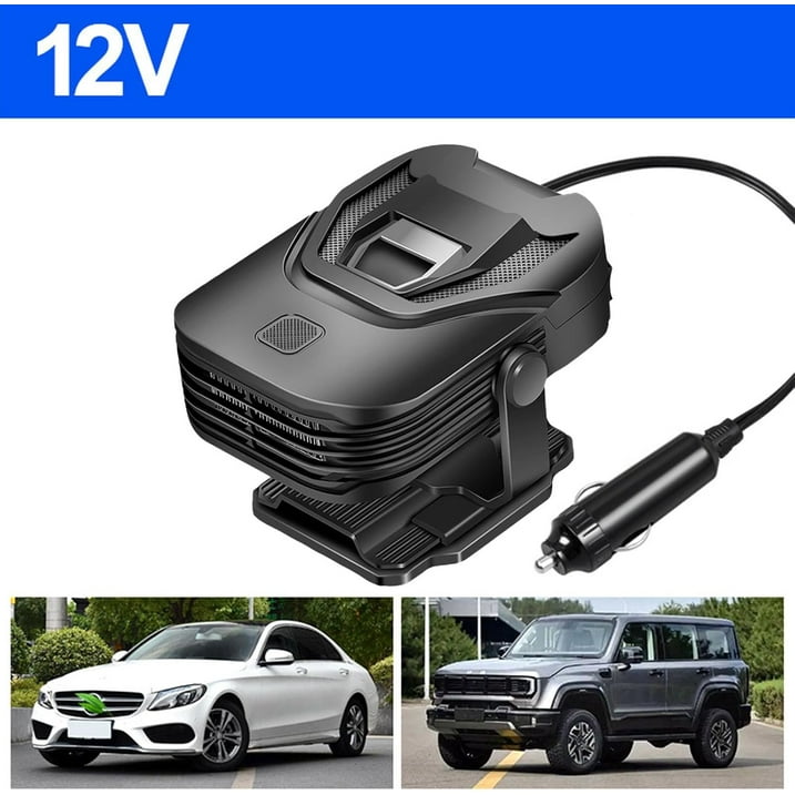Portable Car Heater Cooling Fan Air Cooler,12V 150W Car Electric Cooler/Heater/Defroster,Car Fast Heating Defogger and Defroster with 360 Degree Rotating,Window Defroster Defogger for RV SUV