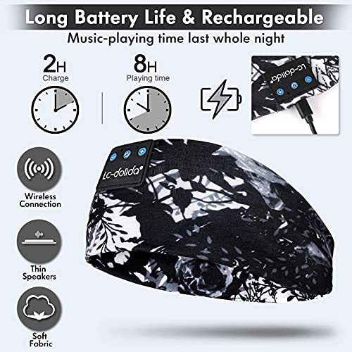 Sleep Headphones Bluetooth 5.2  Headband Earphones Wireless  Sleep Mask for Sleeping  Sports  Gifts  Workout  Jogging  Yoga Insomnia  Air Travel  Meditation