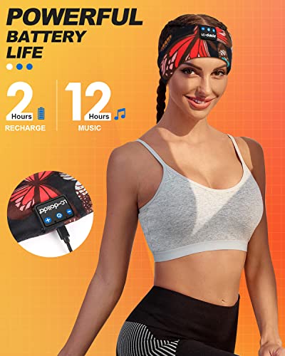 LC-dolida Sleep Headphones Bluetooth 5.2  Headband Earphones Wireless  Sleep Mask for Sleeping  Sports  Gifts  Workout  Jogging  Yoga Insomnia  Air Travel  Meditation
