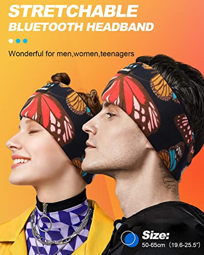 LC-dolida Sleep Headphones Bluetooth 5.2  Headband Earphones Wireless  Sleep Mask for Sleeping  Sports  Gifts  Workout  Jogging  Yoga Insomnia  Air Travel  Meditation