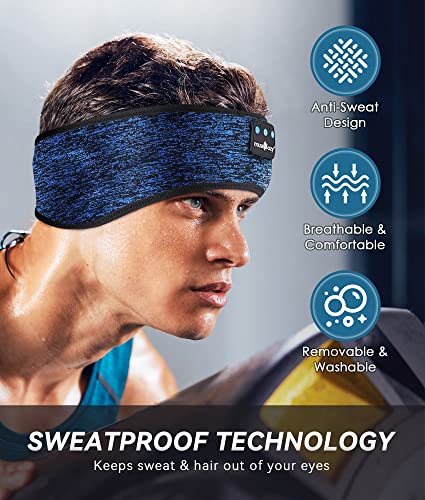 Sleep Headphones  Bluetooth 5.2 Headband Headphones Wireless Earbuds Earphones with HD Stereo Speakers for Running Workout Jogging Yoga Gift