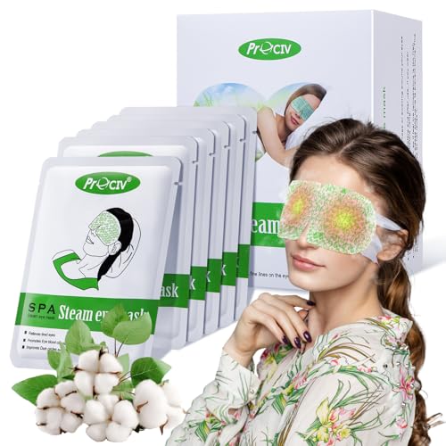 16 Packs Steam Eye Mask Warm Eye Compress for Dry Eyes Sleep Mask Hot Auto Heated Eye Masks Relaxing Gifts for Women Moist Heat for Eyes Soothing Eye Fatigue Disposable Eye Mask for SPA Essentials