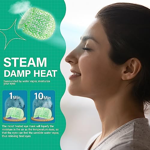 16 Packs Steam Eye Mask Warm Eye Compress for Dry Eyes Sleep Mask Hot Auto Heated Eye Masks Relaxing Gifts for Women Moist Heat for Eyes Soothing Eye Fatigue Disposable Eye Mask for SPA Essentials