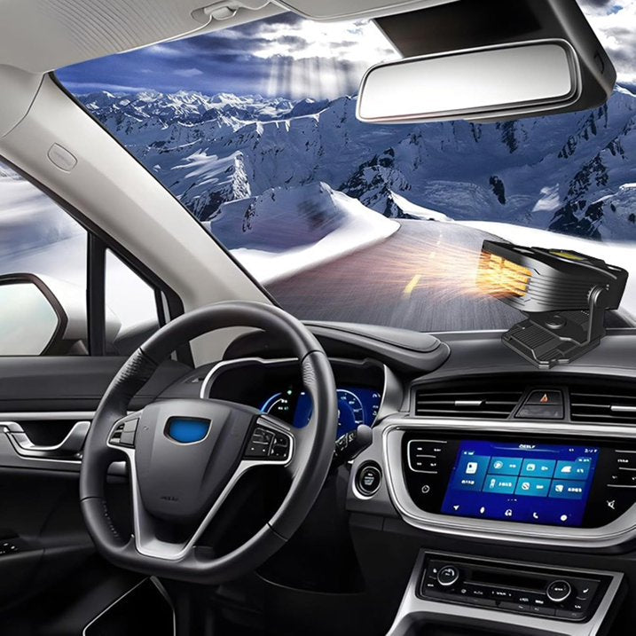 Portable Car Heater Cooling Fan Air Cooler,12V 150W Car Electric Cooler/Heater/Defroster,Car Fast Heating Defogger and Defroster with 360 Degree Rotating,Window Defroster Defogger for RV SUV