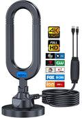 TV Antenna for Smart TV Indoor 2024 Newest Clear 4K Digital Antenna HD TV Up to 380 Miles Long Range Local Channels Indoor Outdoor Amplifier Signal Booster Cable Easy Setup