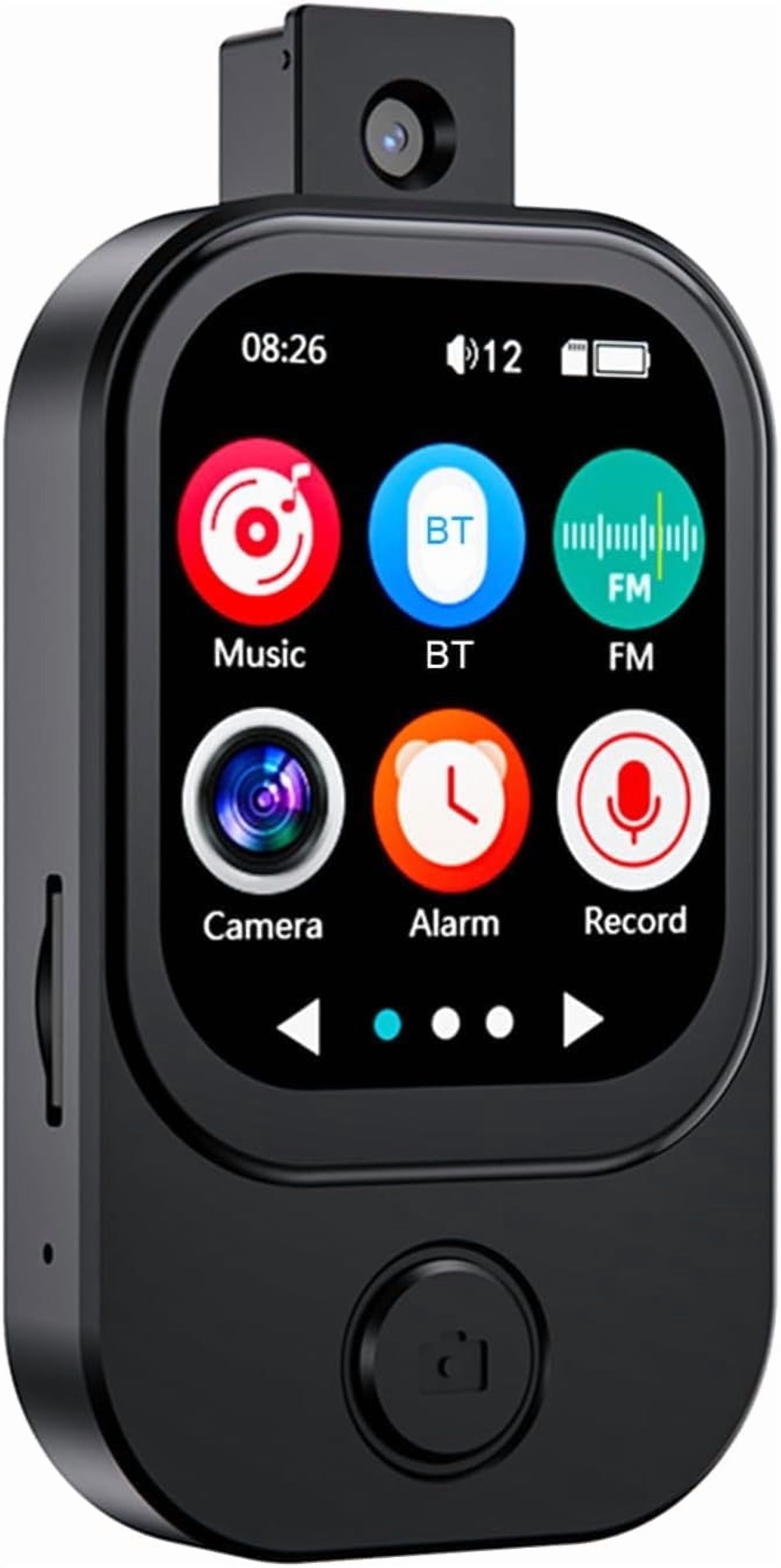 64GB Mini MP3 Player with Camera Bluetooth Mp3 Mp4 Music Player 2.0 IPS Touch Screen Android Player with Speaker FM Radio MP3 Player with E Book Alarm Clock Stopwatch Walkmen Player for Sports Travel