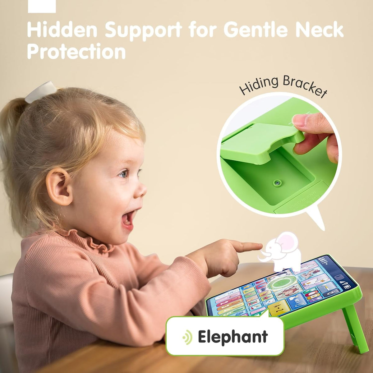 Learning Tablet for Toddlers 1-3 Trilingual Learning Toys–New Version Educational Toy with Sounds&Speech Therapy–Early Development Gifts for 1 Year Old Boys Girls Ages 12-18 Months to 2-3 Years Gift