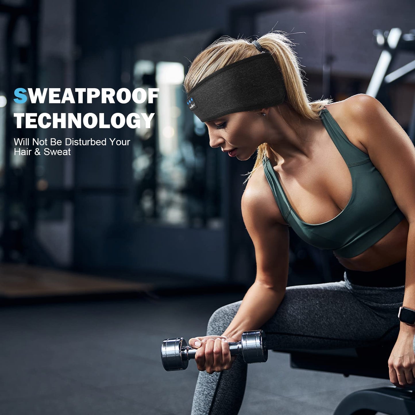 Sleep Headphones Bluetooth Headband  Wireless Headband Headphones Sleeping Earbuds