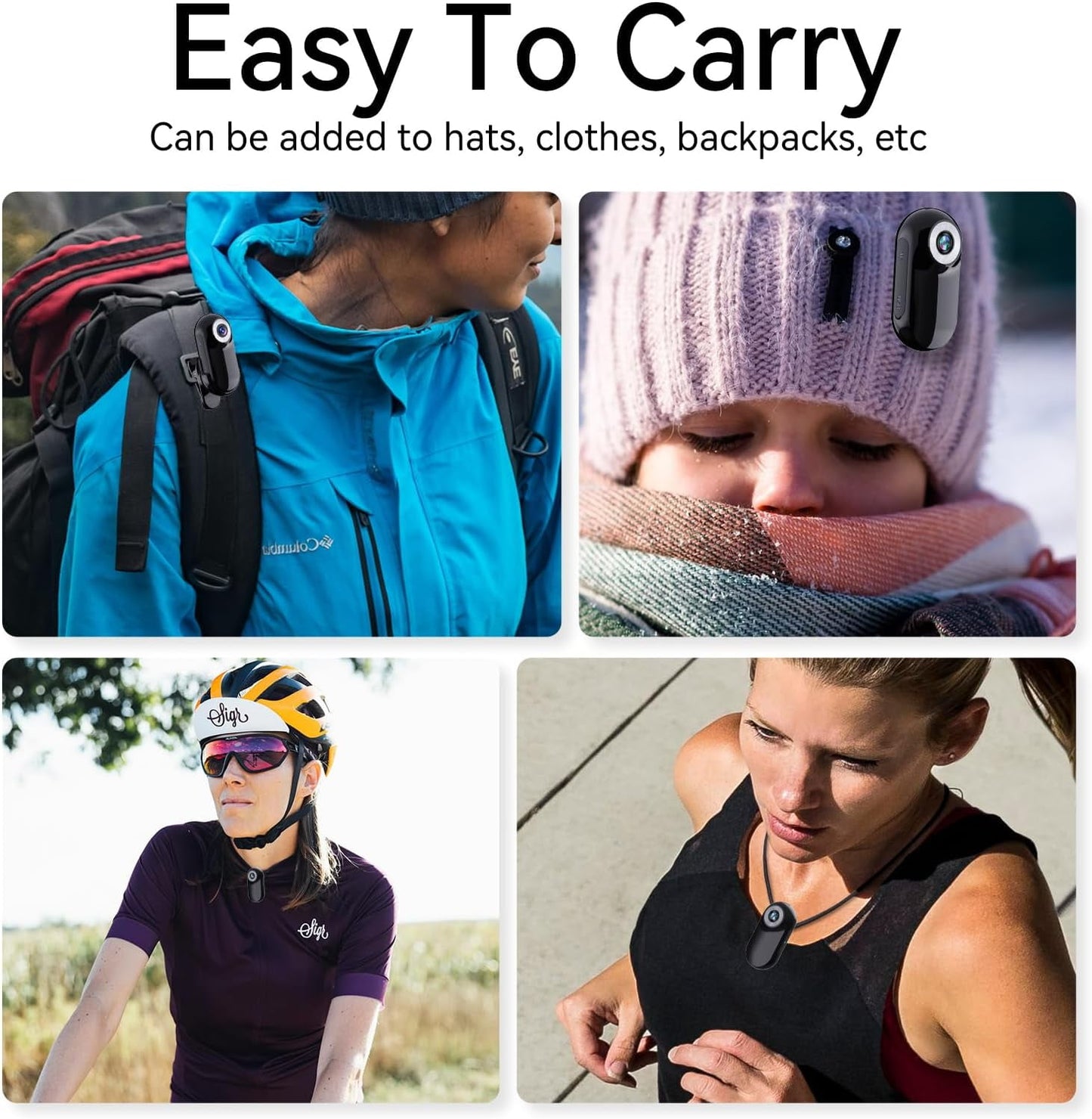 Mini Police Cam 32GB Portable Action Camera Body Cam Wearable Video Recorder with IPX67 Waterproof Underwater Camcorder Helmet Mount Magnetic Sport DV for Bike Cycling Pet Vlogging