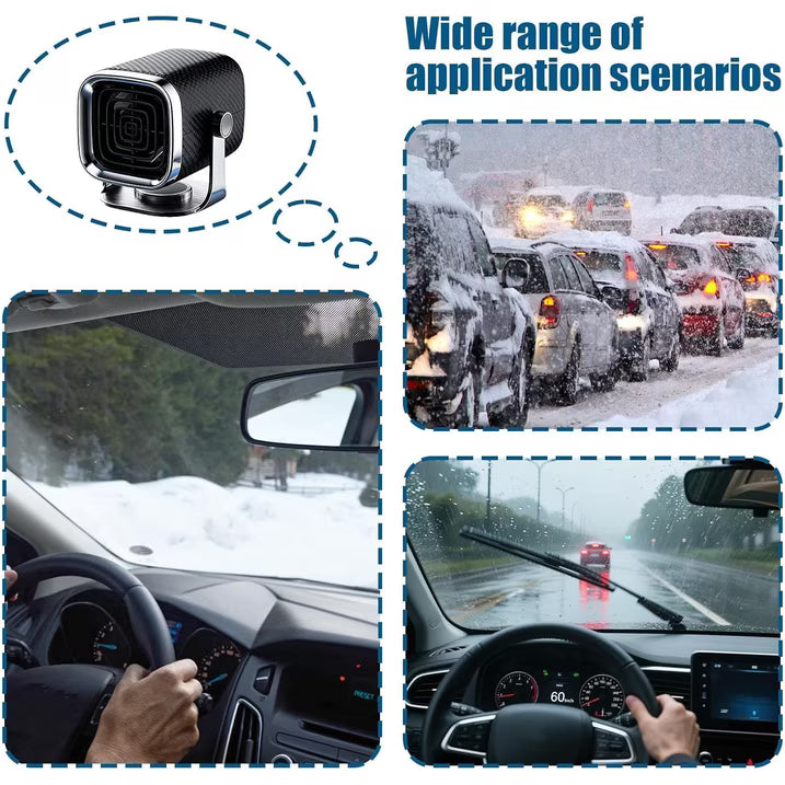 MUSICOZY Portable Car Heater Automotive Defogger – Electric Car Cooler Warmer | Quick Heat Air Blower, Vehicle Cabin Heater,Plug-In Deicer Machine For Drivers Trucks RVs SUVs Sedans Adventure Seekers