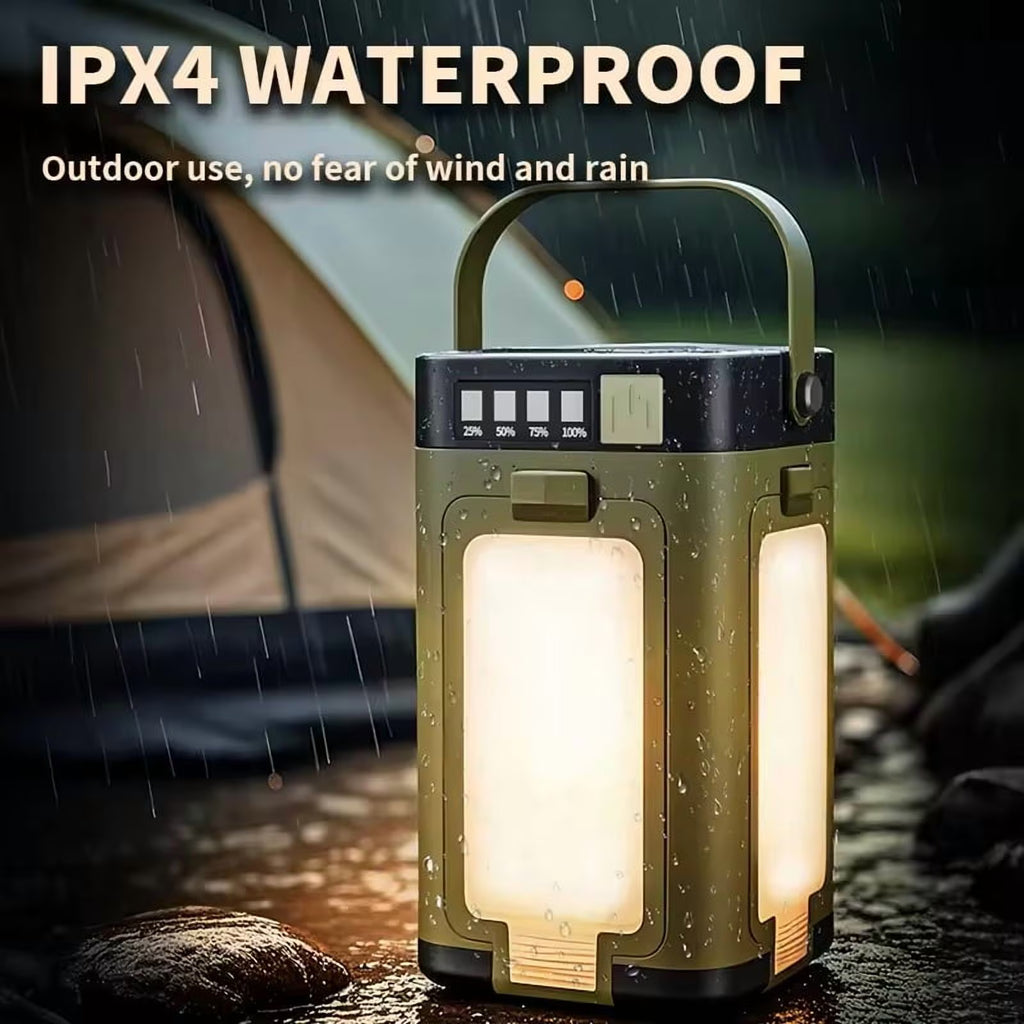 Camping Lantern, Camping Tent Light for Home | 2000 MAh Solar Camping Lights | Solar Portable 6 Modes Dimmable with 90 Degree Expandable 4 Led Lamp for Hiking Patio Tent Power Adventures