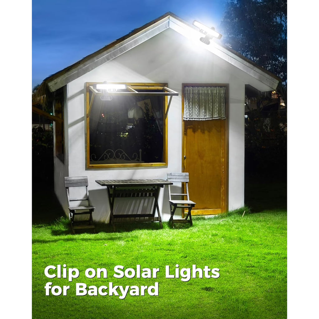 Clip on Solar Lights Waterproof,50LED Solar Motion Light Outdoor,Portable 500LM Bright Motion Lights for Outside,6000K Security Solar Light for Chain