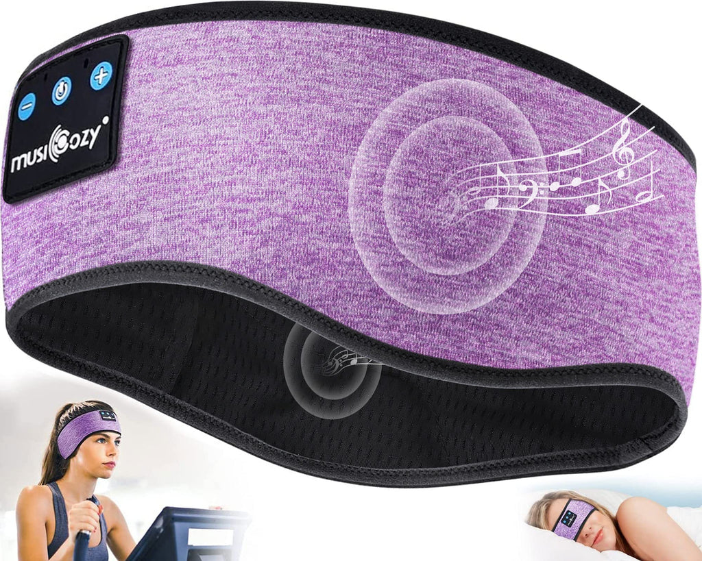 luetooth 5.2 Headband Sleep Headphones Headband Headphones Sports Wireless Music Earphones Eye Mask Earbuds for Side Sleepers