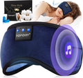 TOPOINT Sleep Headphones  Sleeping Headphones Bluetooth Sleep Mask with Bluetooth Headphones  Aid Sleep Light Blackout Sleeping Eye Mask Headphones for Sleeping Side Sleepers Men Women Girls