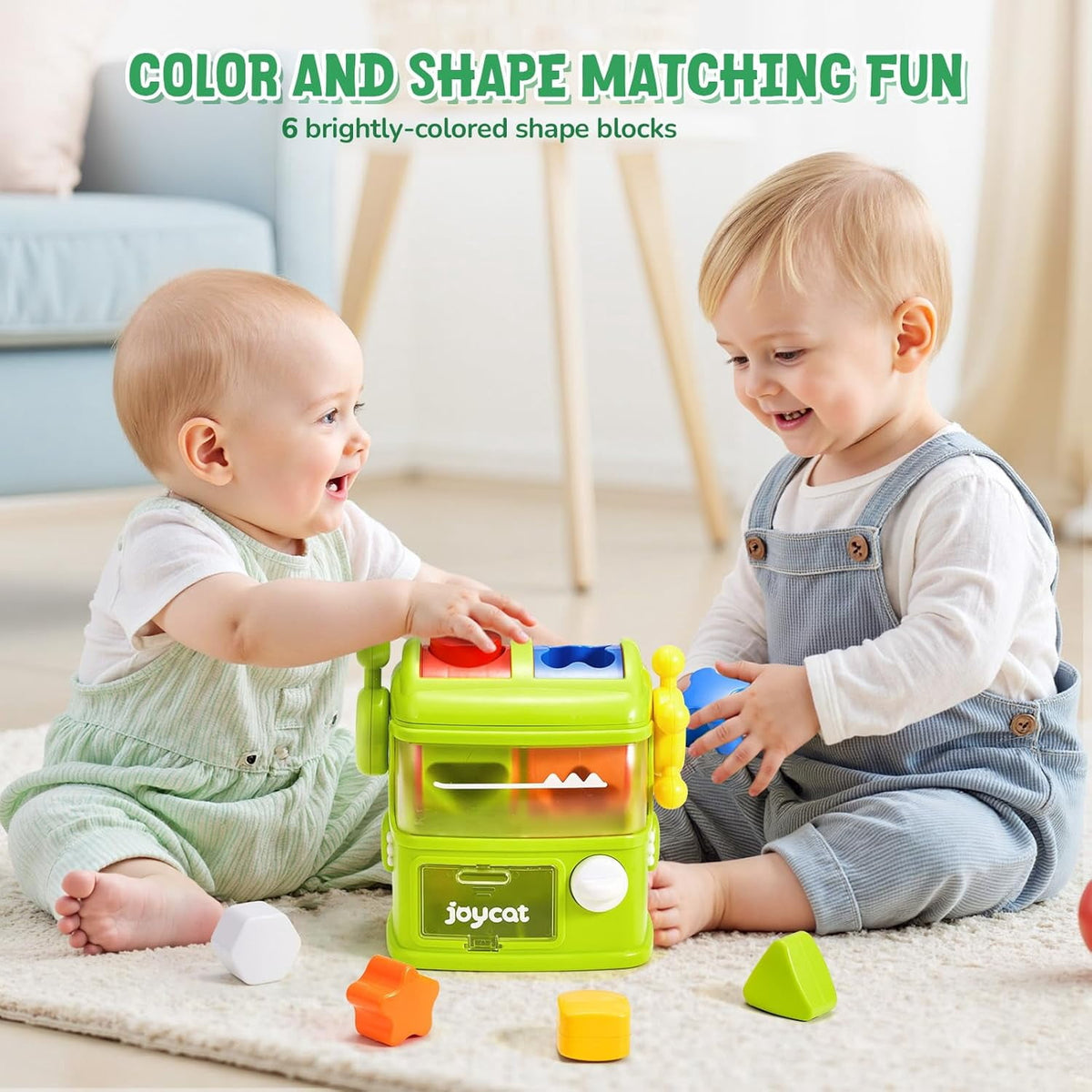 Baby Shape Sorter Game Machine Interactive Shape Sorter Toy for Toddlers Montessori Mini Vending Machine Color Matching&Sorting Learning Toys Kids Early Learning Toys Xmas Gifts for 1 2 3 Year Old