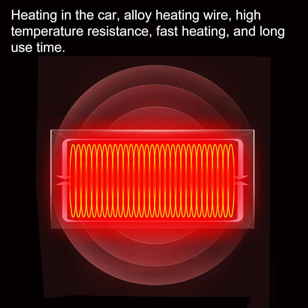 MUSICOZY Car Heater Fan,150W 2 in 1 Heating Cooling Portable Car Heater with Cigarette Lighter plug,Windshield Defogger Defroster Automobile Windscreen Heater in 359 Degree Rotary for All Car (12V)