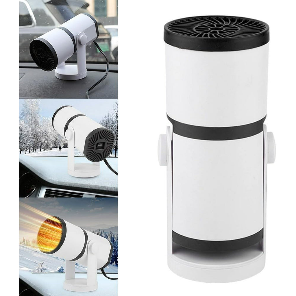 MUSICOZY Car Heater Fan,150W 2 in 1 Heating Cooling Portable Car Heater with Cigarette Lighter plug,Windshield Defogger Defroster Automobile Windscreen Heater in 359 Degree Rotary for All Car (12V)