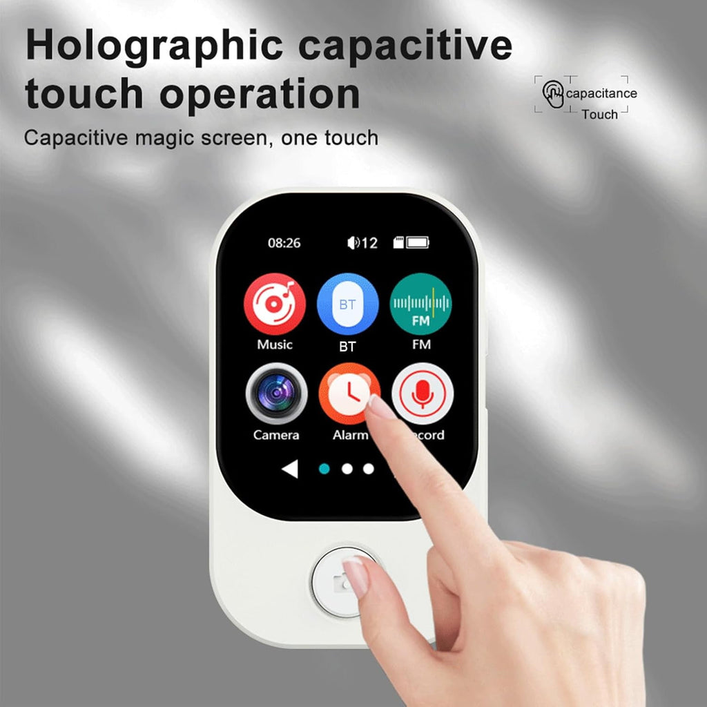 64GB Mini MP3 Player with Camera Bluetooth Mp3 Mp4 Music Player 2.0 IPS Touch Screen Android Player with Speaker FM Radio MP3 Player with E Book Alarm Clock Stopwatch Walkmen Player for Sports Travel