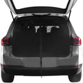 Car Camping Tailgate Mesh Screen for SUV, Magnetic Car Tailgate Mosquito Net with Zipper, Universal SUV/MPV Tailgate Back Door Mosquito Net Car Camping Essentials (58" L x 57" H, Black)