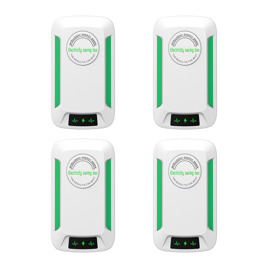 Electricity Saving Box, Smart Plug in Energy Saving Device for Household Stable Voltage, Energy Saver Plug to Reduce Electricity Bill for Home & Office, US Plug 90V-250V 60KW, 4Pack