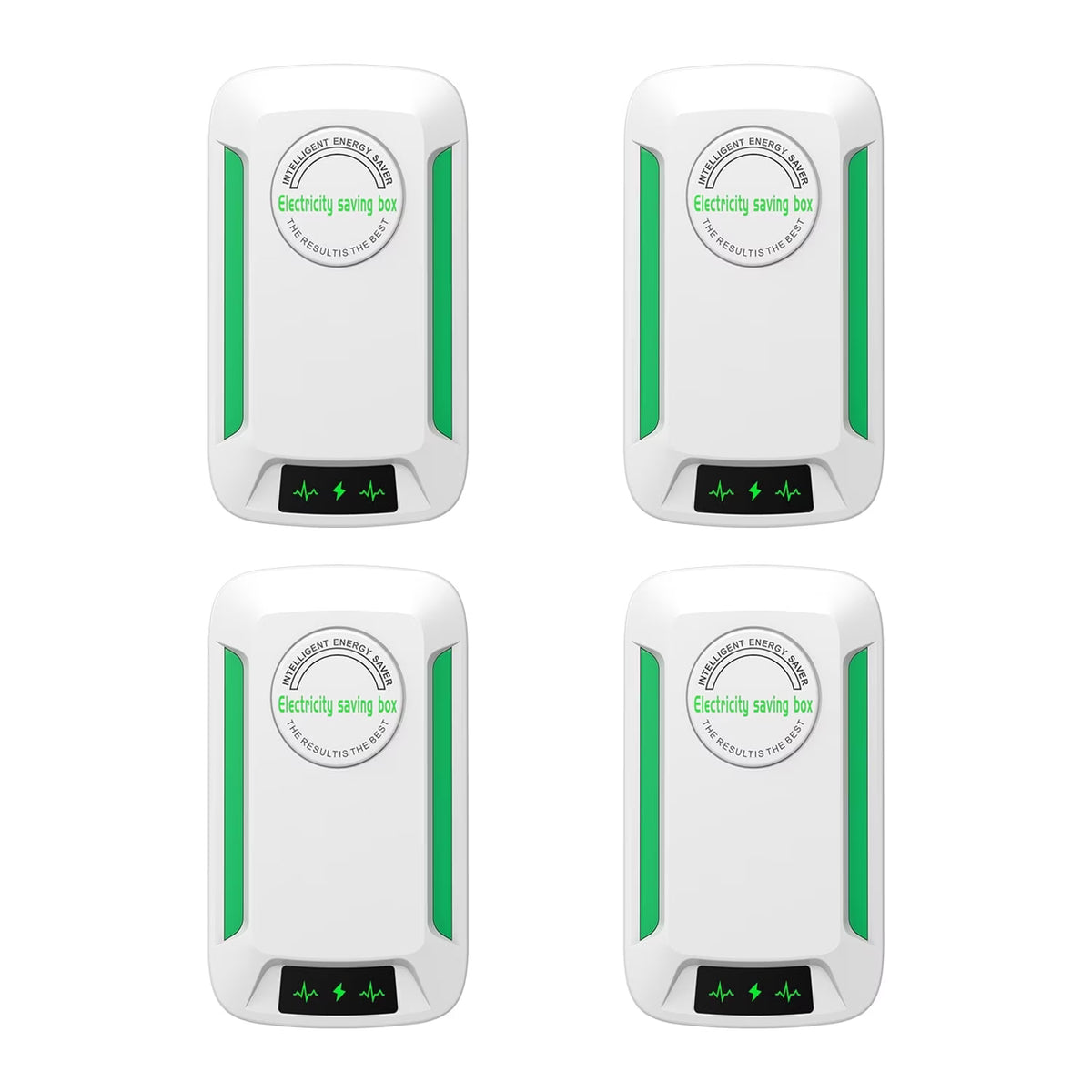 Electricity Saving Box, Smart Plug in Energy Saving Device for Household Stable Voltage, Energy Saver Plug to Reduce Electricity Bill for Home & Office, US Plug 90V-250V 60KW, 4Pack
