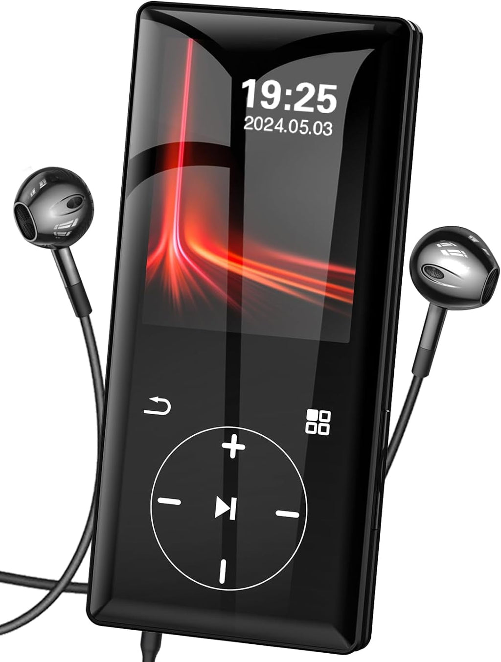 MUSICOZY 96GB MP3 Player with Bluetooth - Portable Mp3 Music Player with HiFi Speaker 2.4 Screen MP3 Player with Voice Recorder FM Radio Touch Buttons Support up to 256GB SD Card For Sports