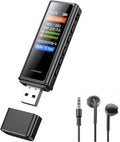 MUSICOZY Digital Voice Recorder 64GB USB Voice Activated Audio Recorder Small and Portable Voice Recorders with Playback Digital Voice Recorder for Meetings/Interviews/Classroom Support to 256GB