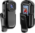 Mini WiFi Action Camera 1080P 30fps Digital Video Camera with 0.96in LCD Screen Built-in Rechrageable Battery Motion Detection with Magnetic Mount Back Clip Protective Cover