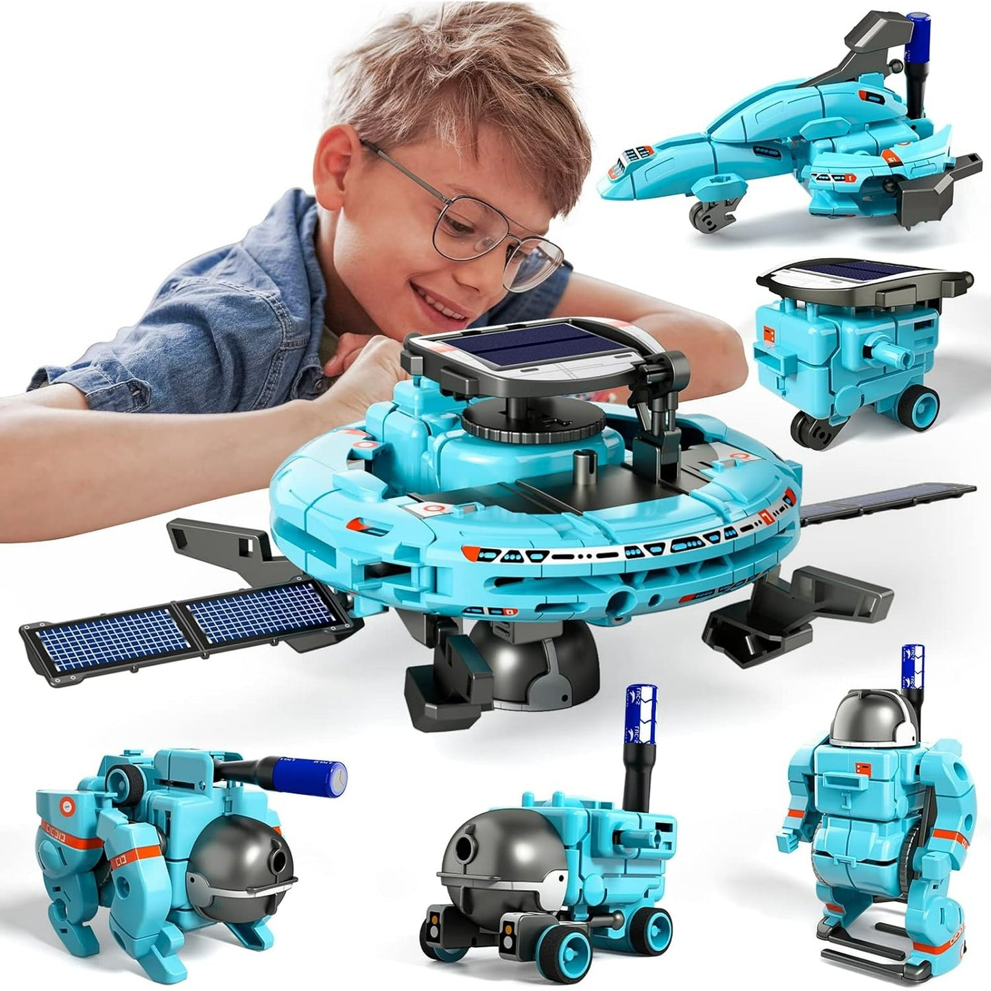 MUSICOZY 6-in-1 Building Science STEM Kits  STEM Projects for Kids Ages 8-12 12-16  Solar Robot Kit Space Toys Birthday Gifts for 8 9 10 11 12 13 14 15 16 Year Old  Boys Girls