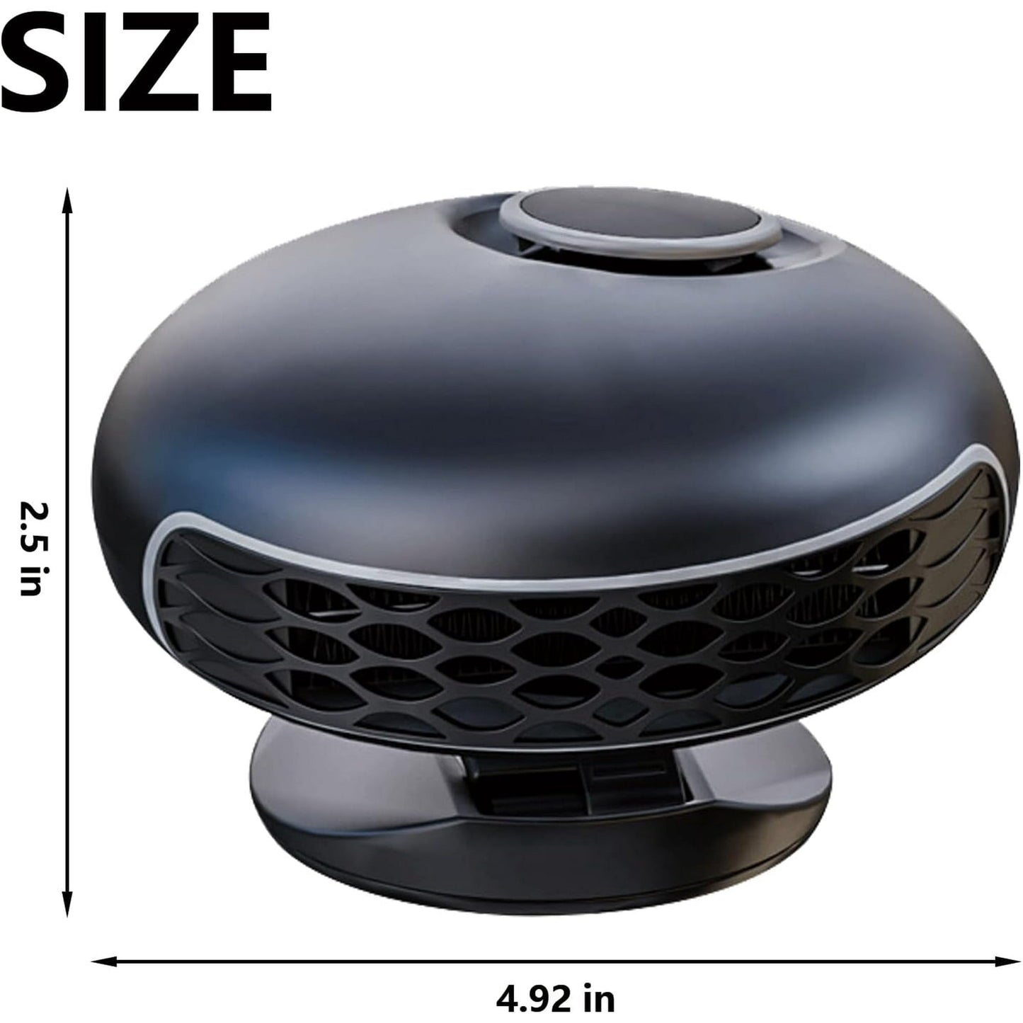 2 in1 Fast Heating and Cooling Car Heaters   Portable Car Heater 12v Car Heater and Defroster  Car Heater That Plugs into Cigarette Lighter 360°Degree Defroster with Rotatable Suction Holder